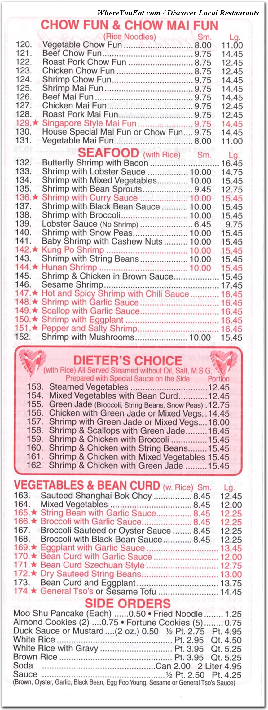 menu image