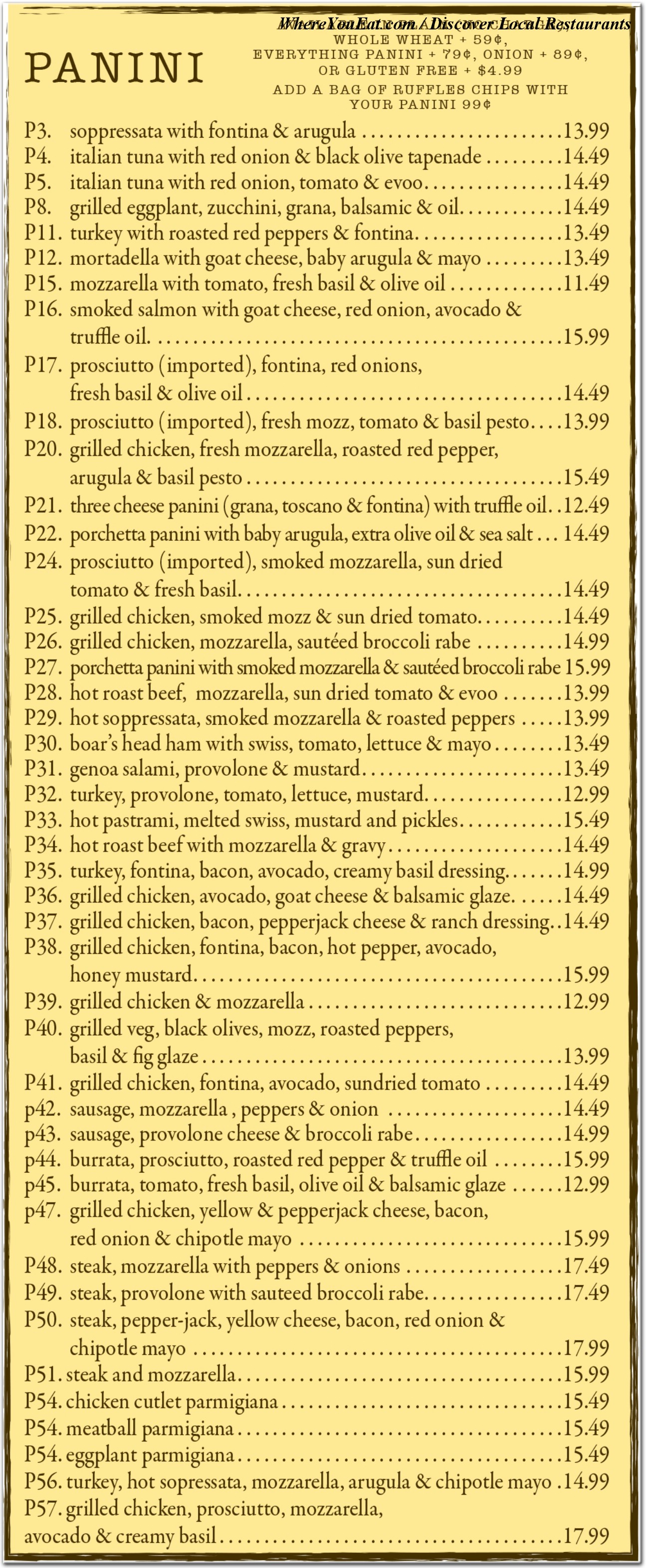 menu image