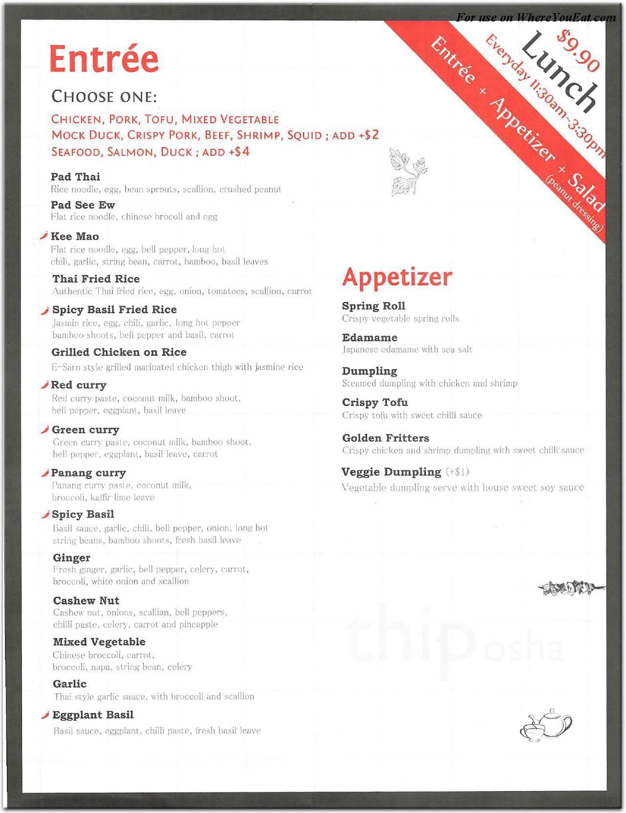 Thip Osha Restaurant in Brooklyn / Menus & Photos