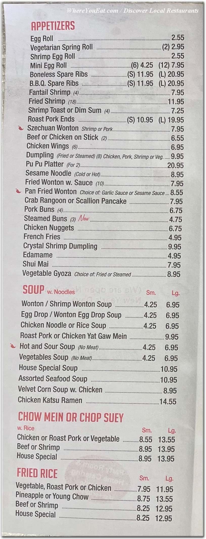 menu image