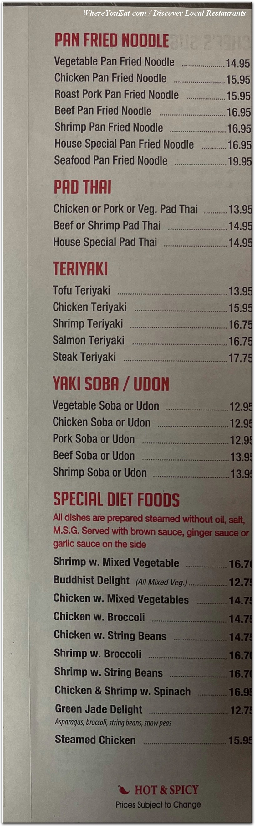 menu image