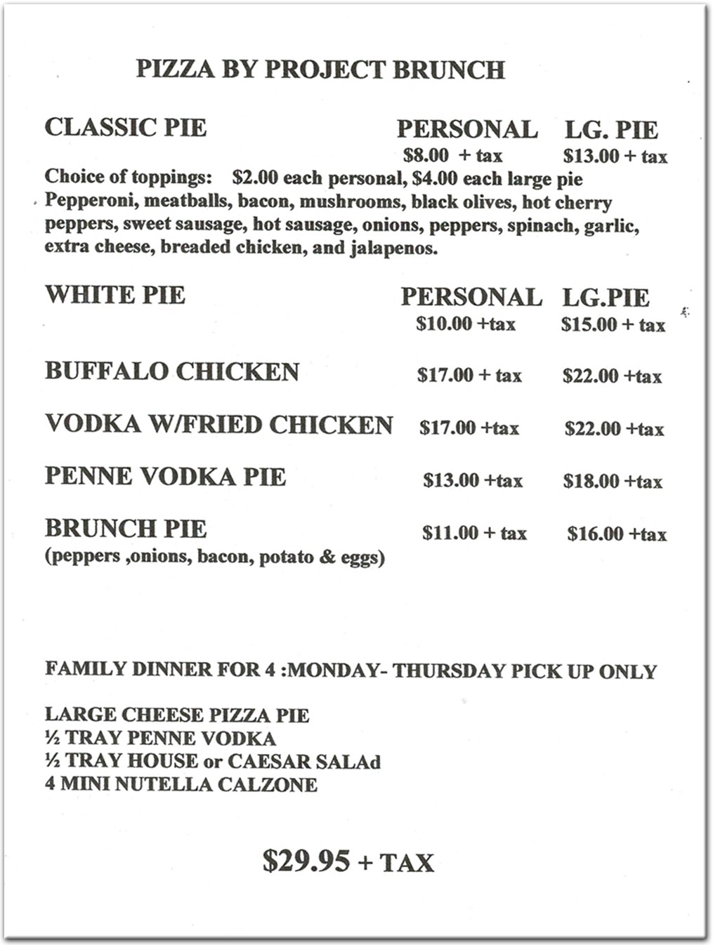 menu image