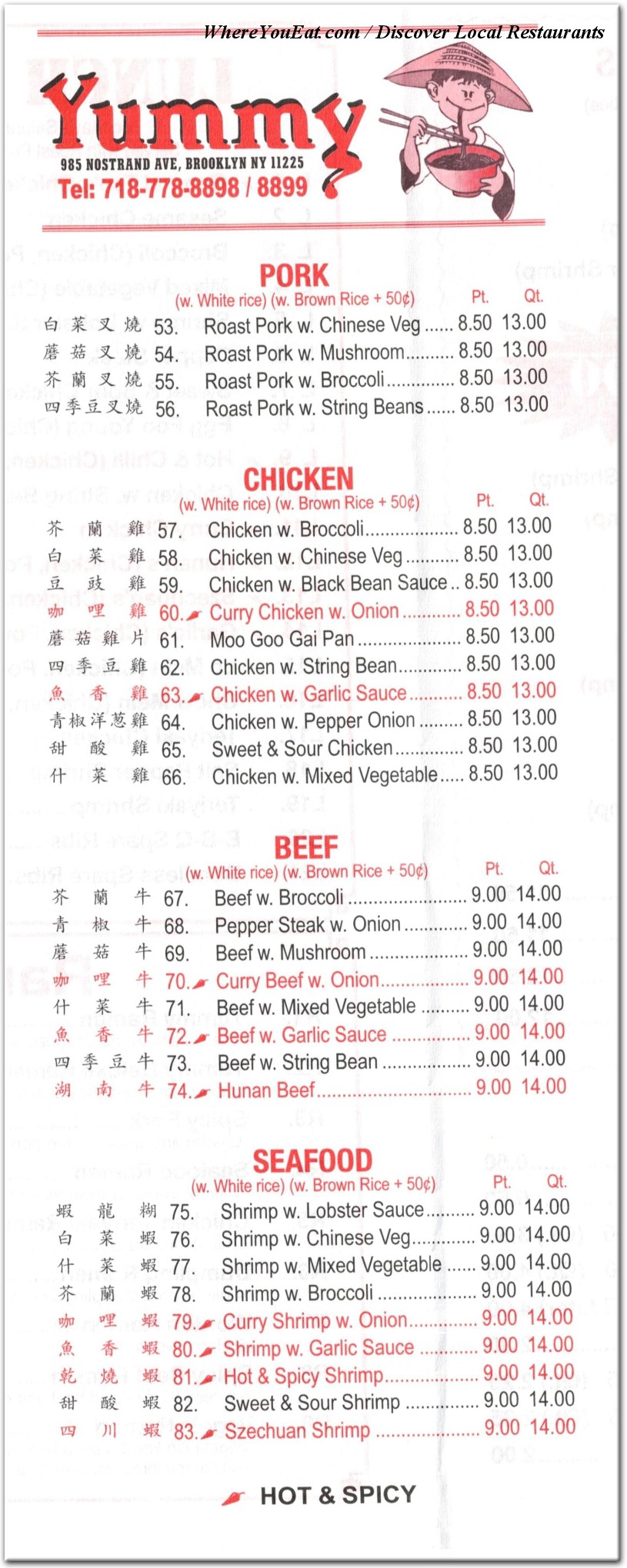 menu image