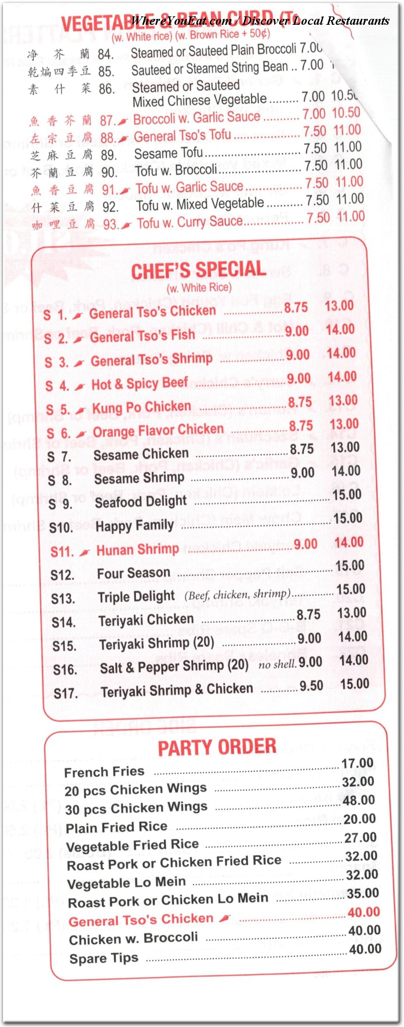 menu image