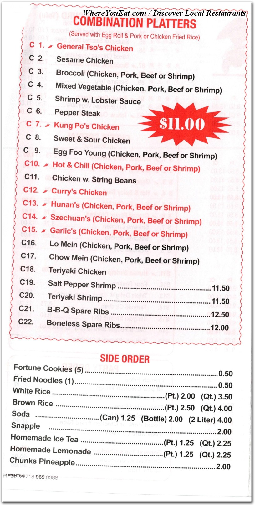 menu image