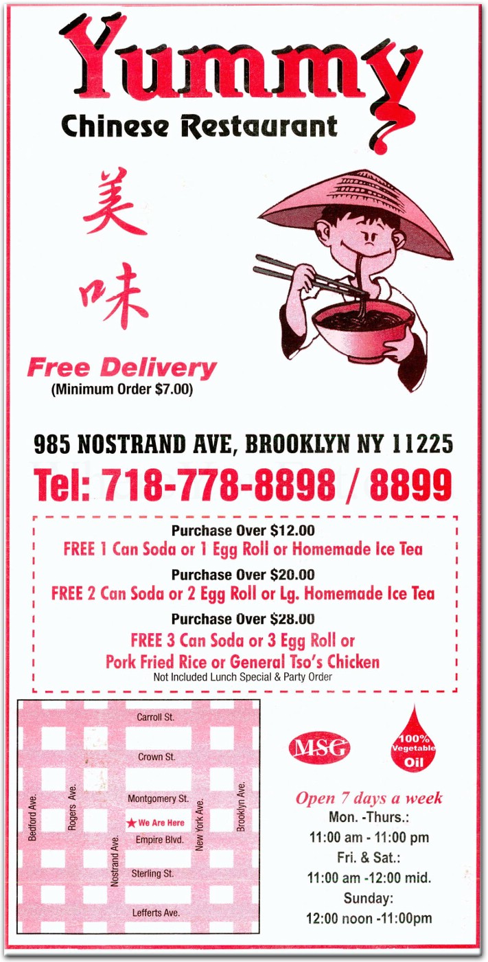 Yummy Chinese Food Restaurant In Brooklyn / Official Menus & Photos