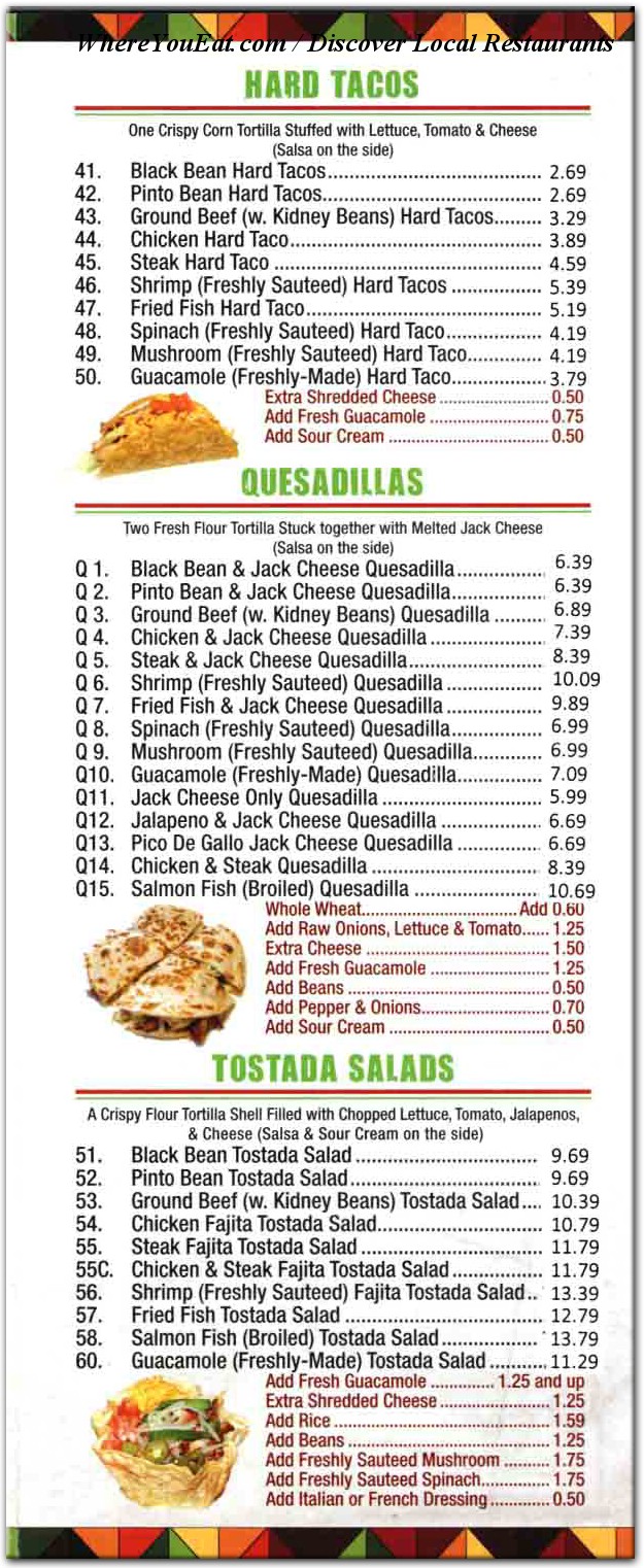 menu image