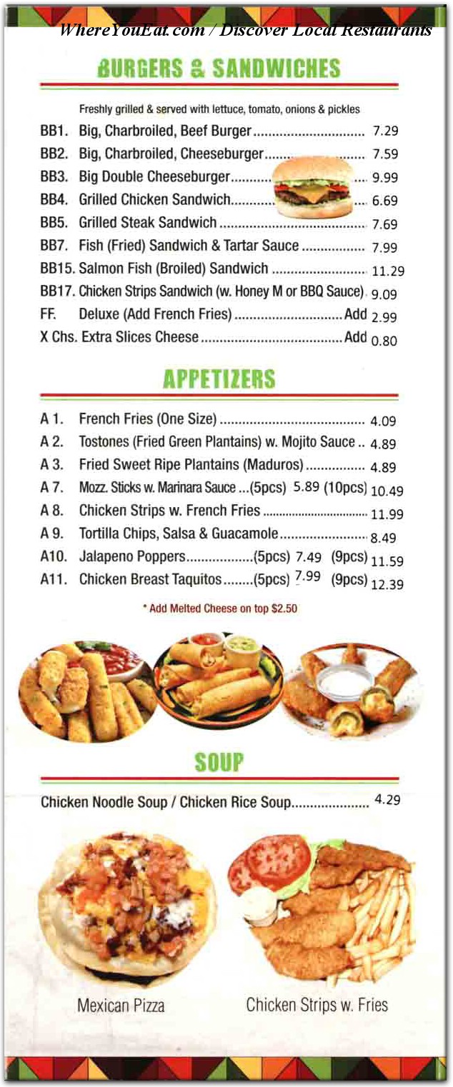 menu image