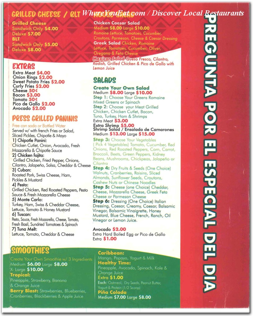 menu image