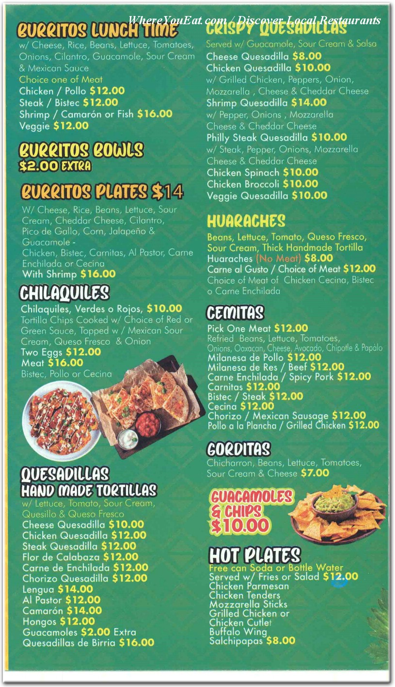 menu image