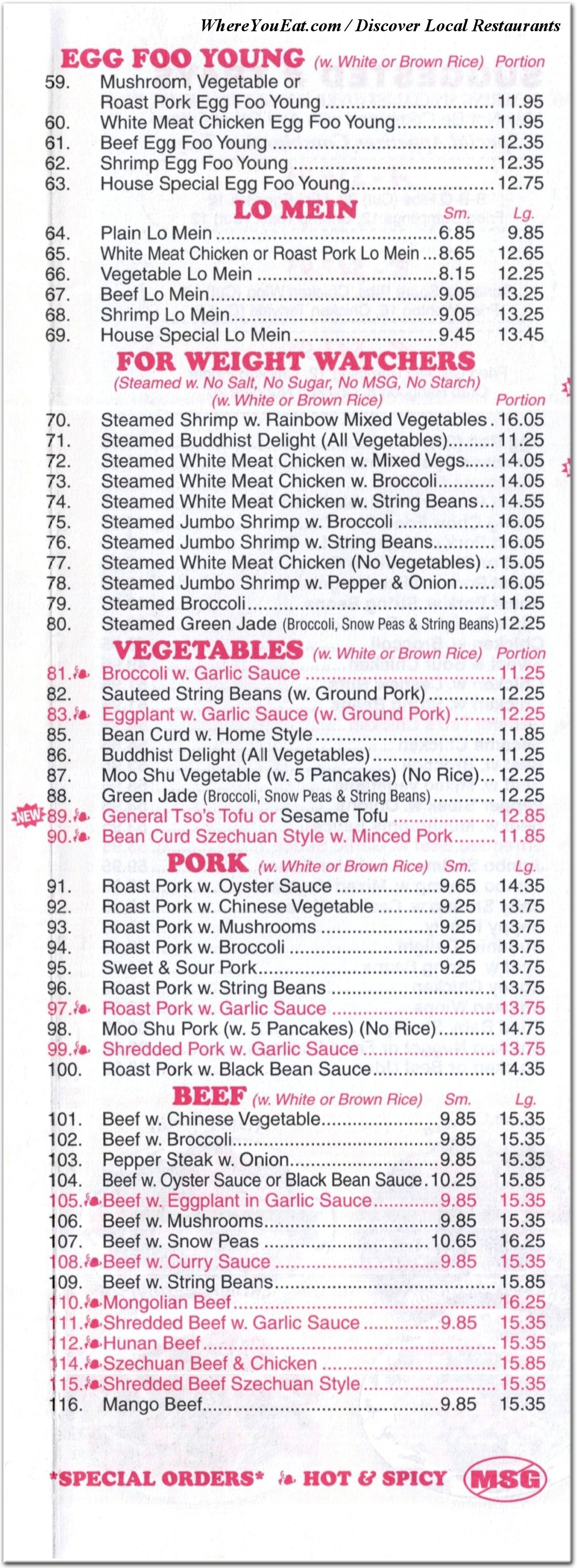 menu image