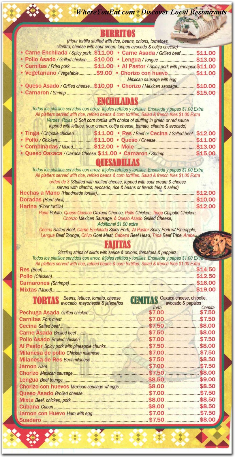 menu image