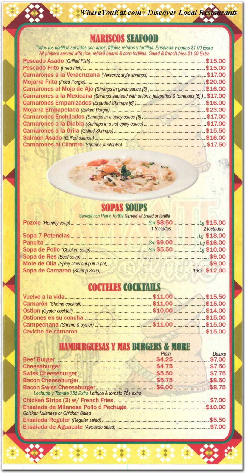 menu image