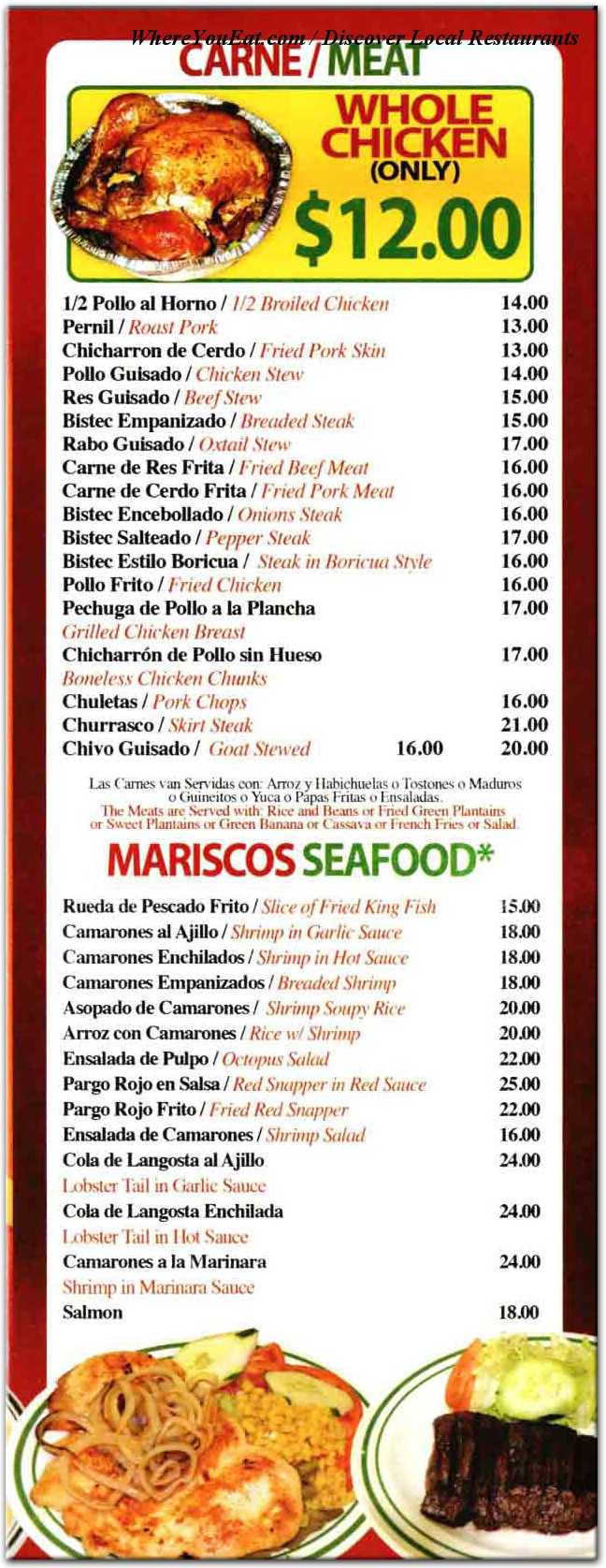 menu image