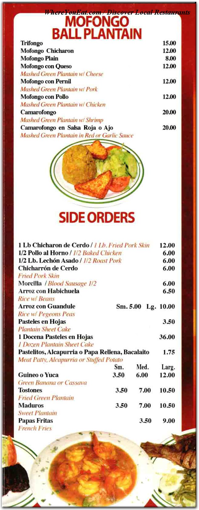 menu image