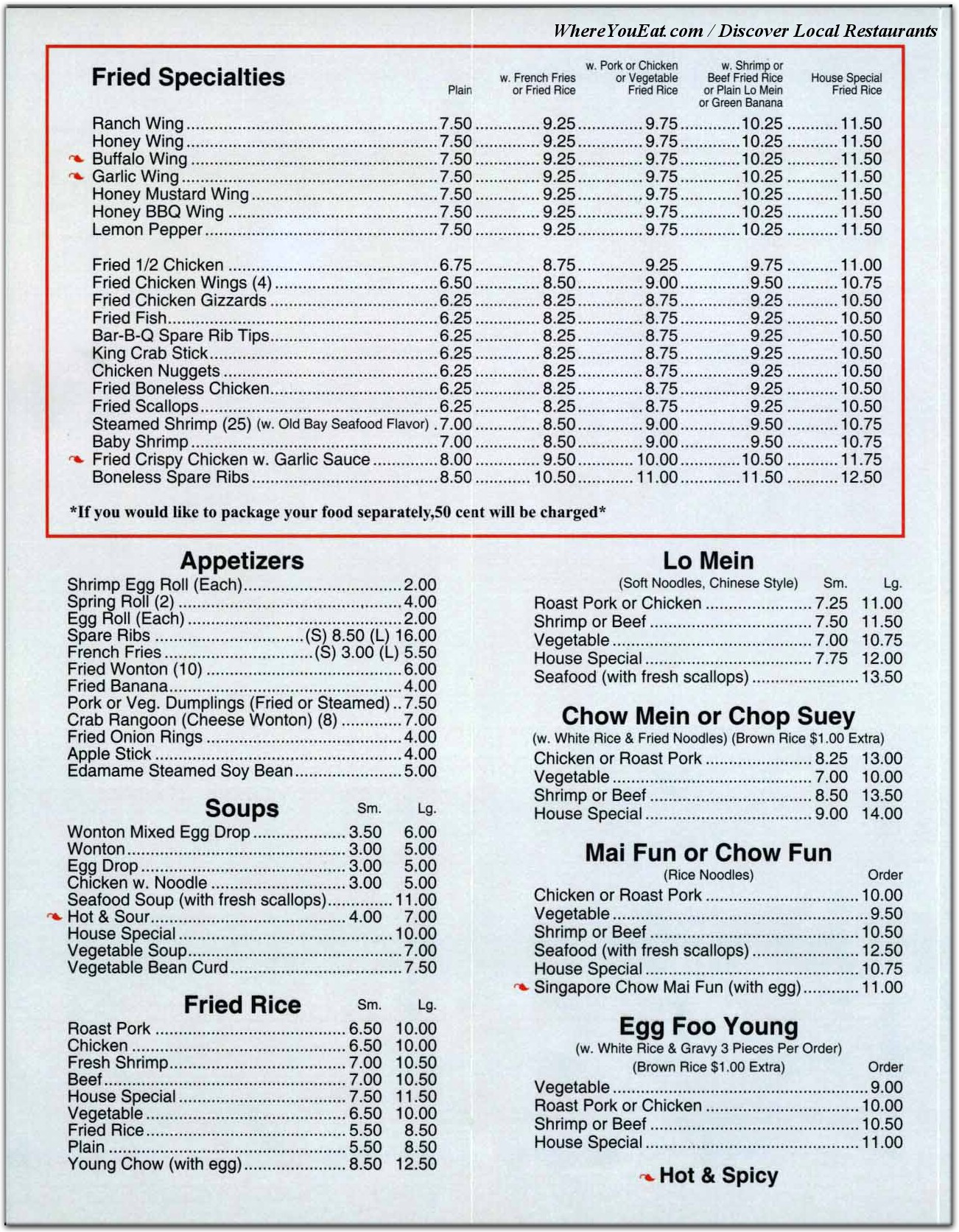 menu image