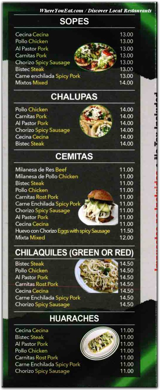 menu image