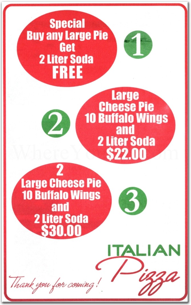 Big Cheese Pizza Restaurant in The Bronx / Official Menus & Photos