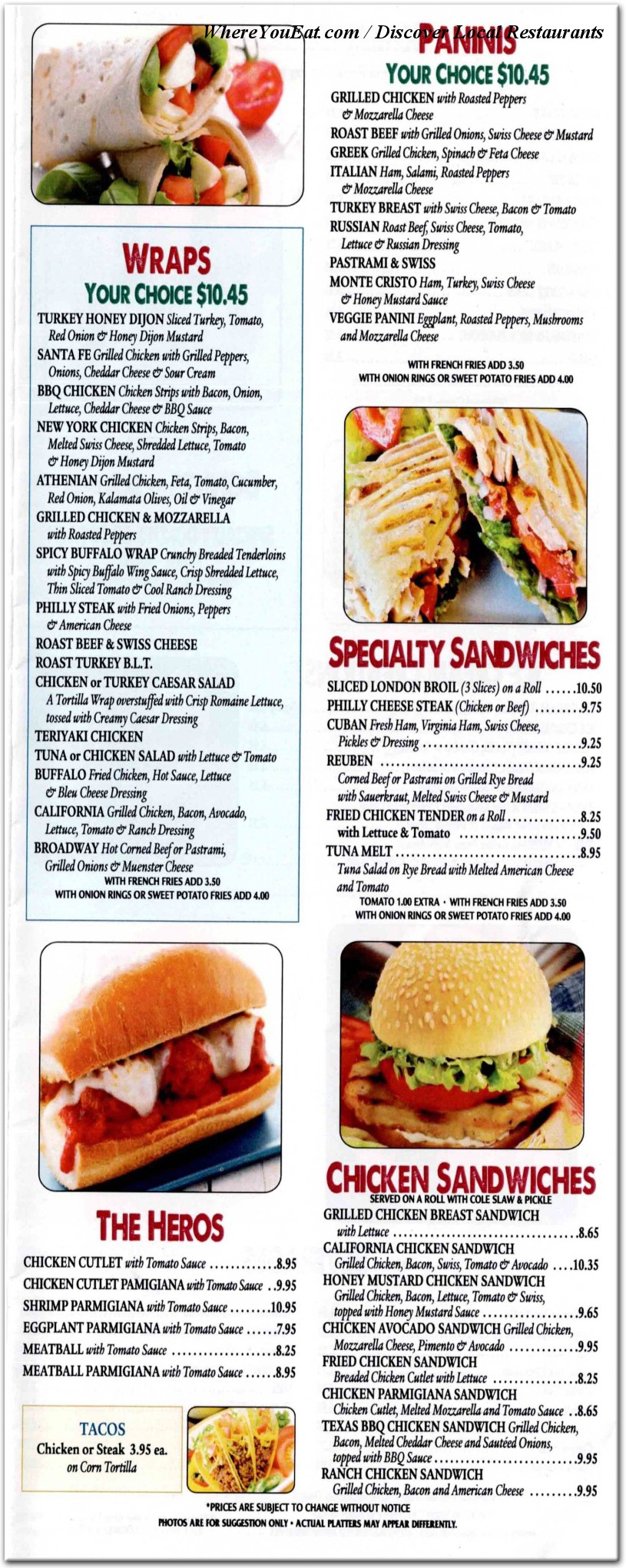 menu image
