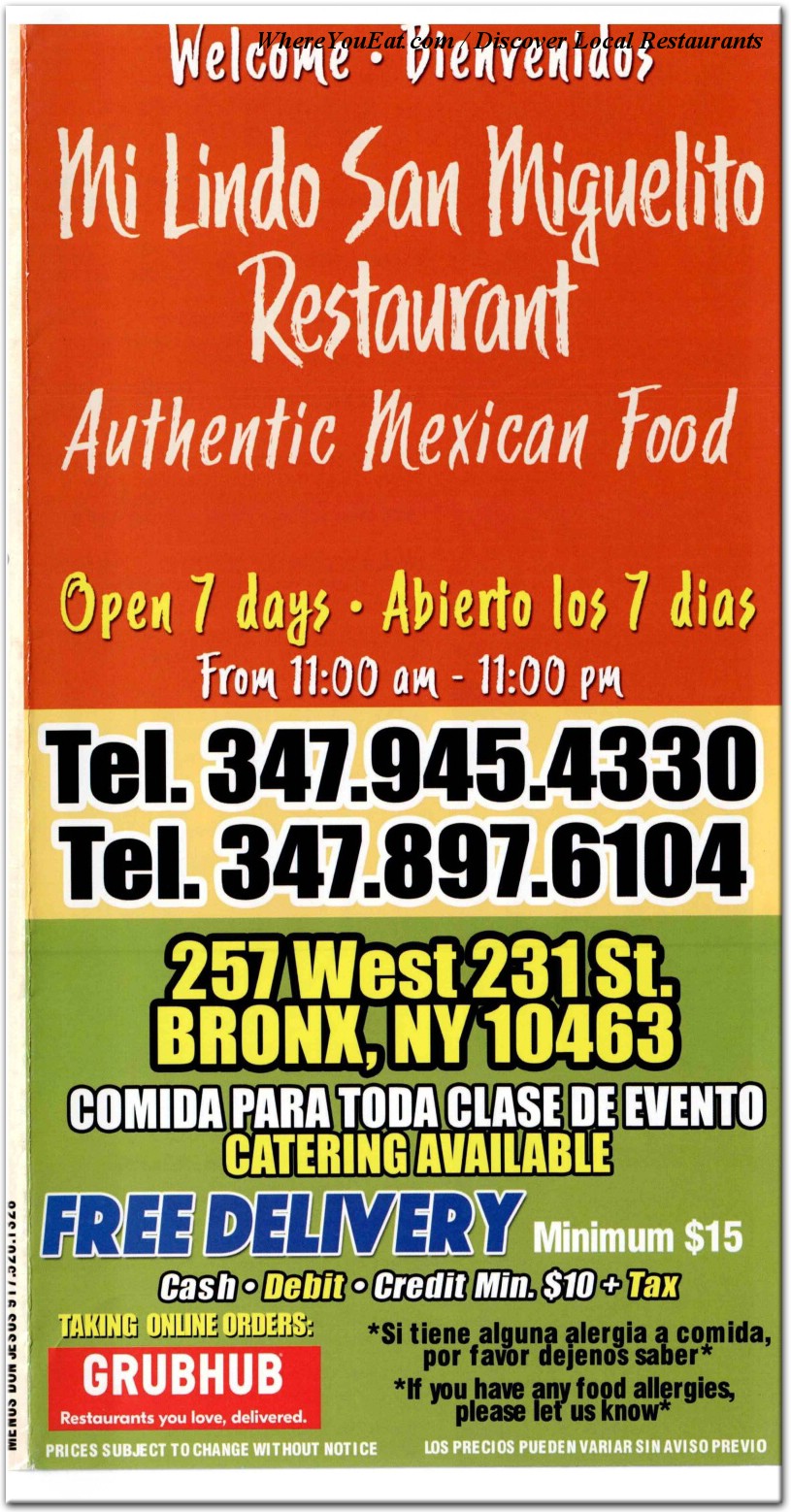 menu image