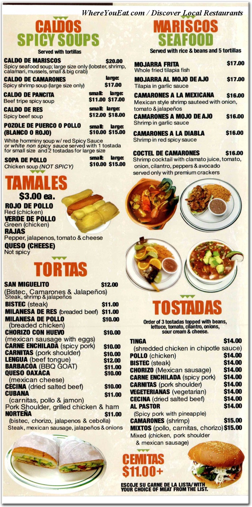 menu image