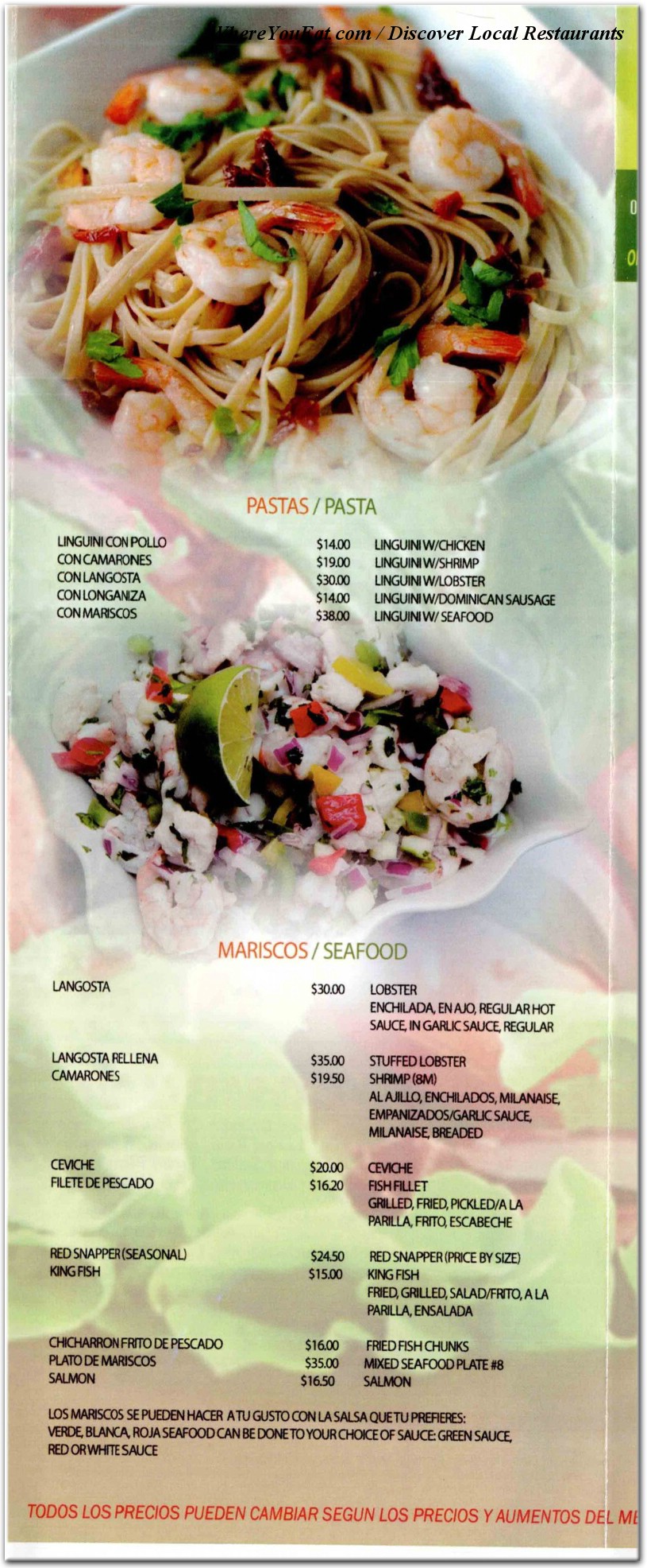 menu image