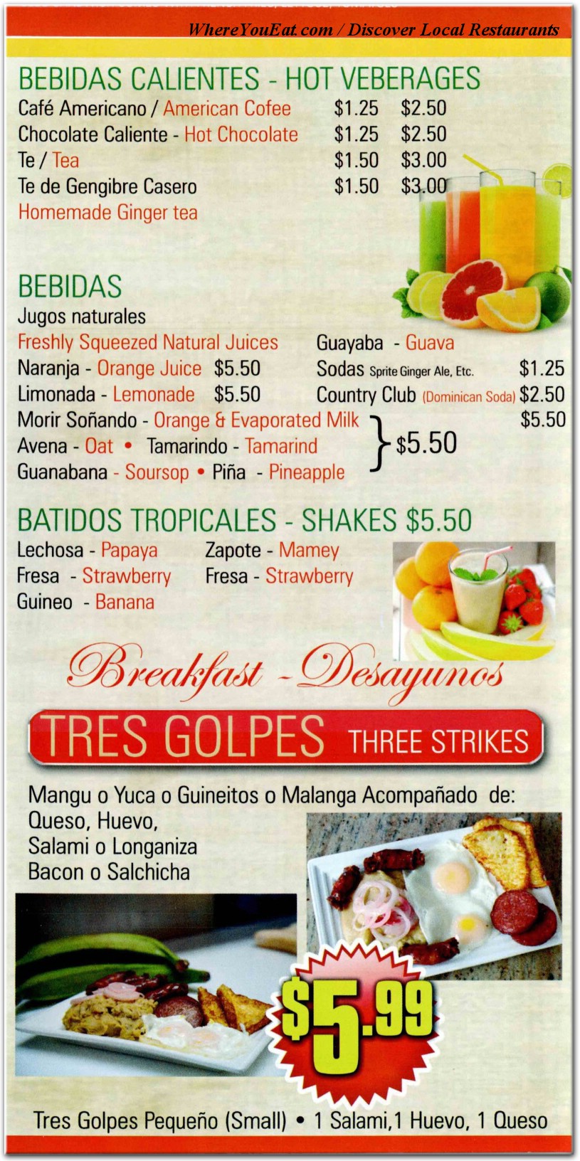 menu image