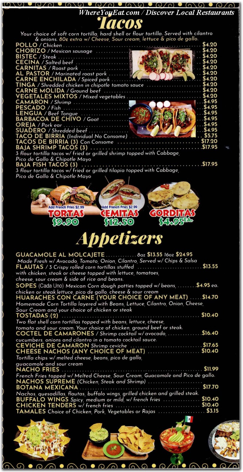 menu image