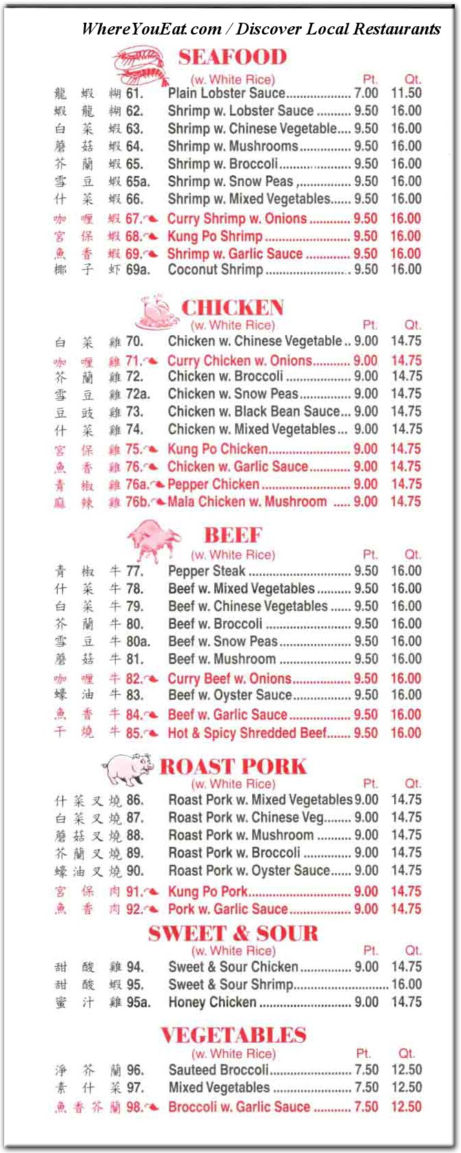 menu image