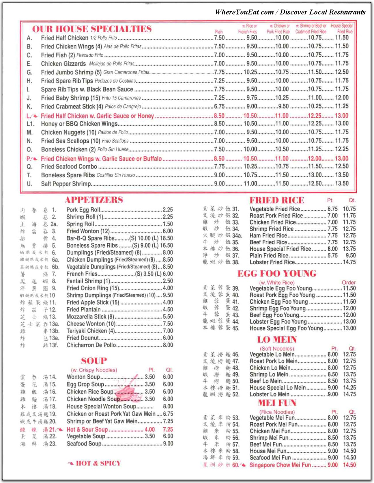 menu image