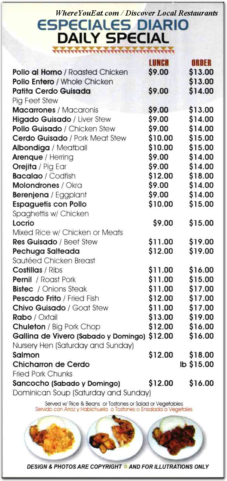 menu image