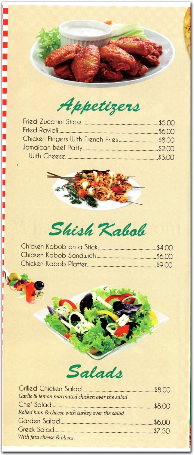 The Pizza Place Restaurant in The Bronx / Official Menus & Photos