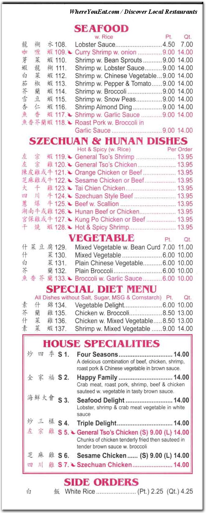 menu image