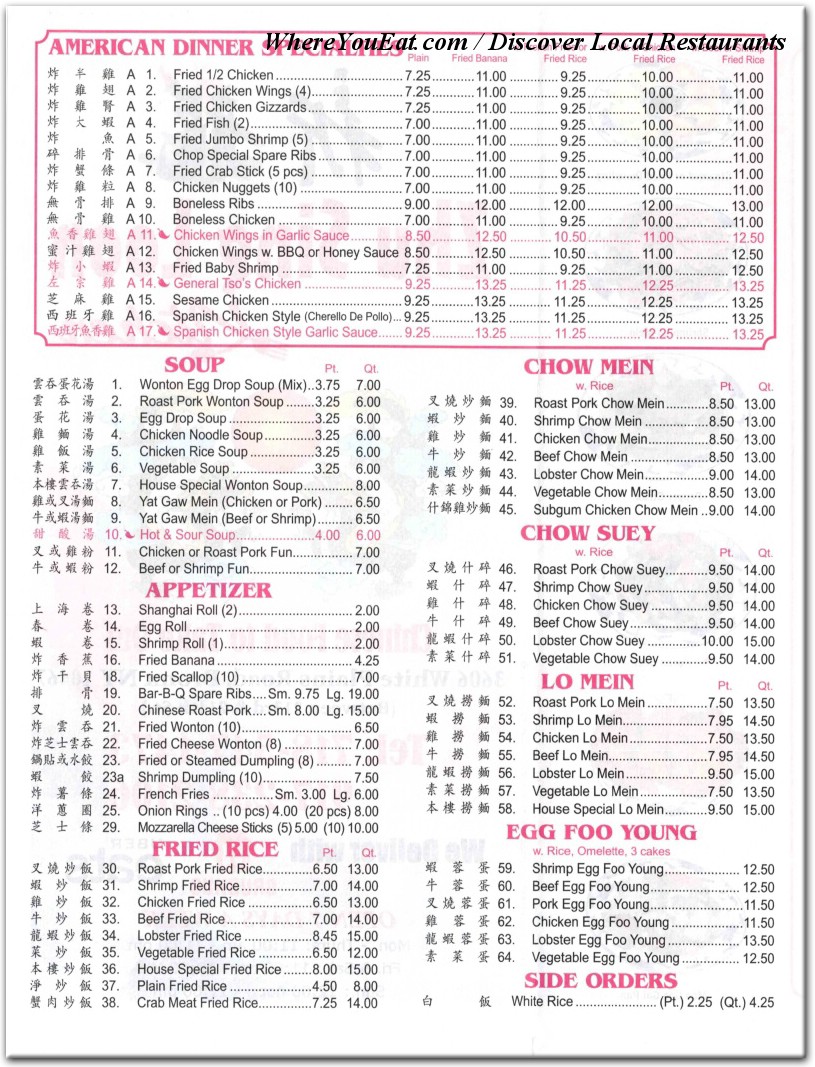 menu image