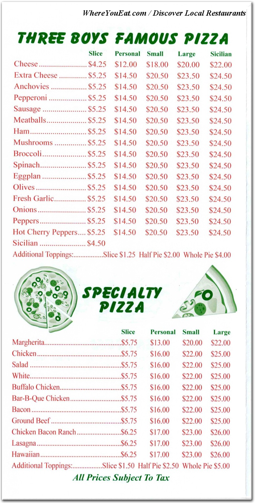 menu image