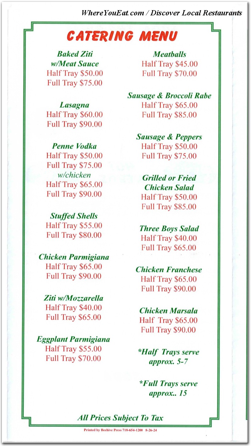 menu image