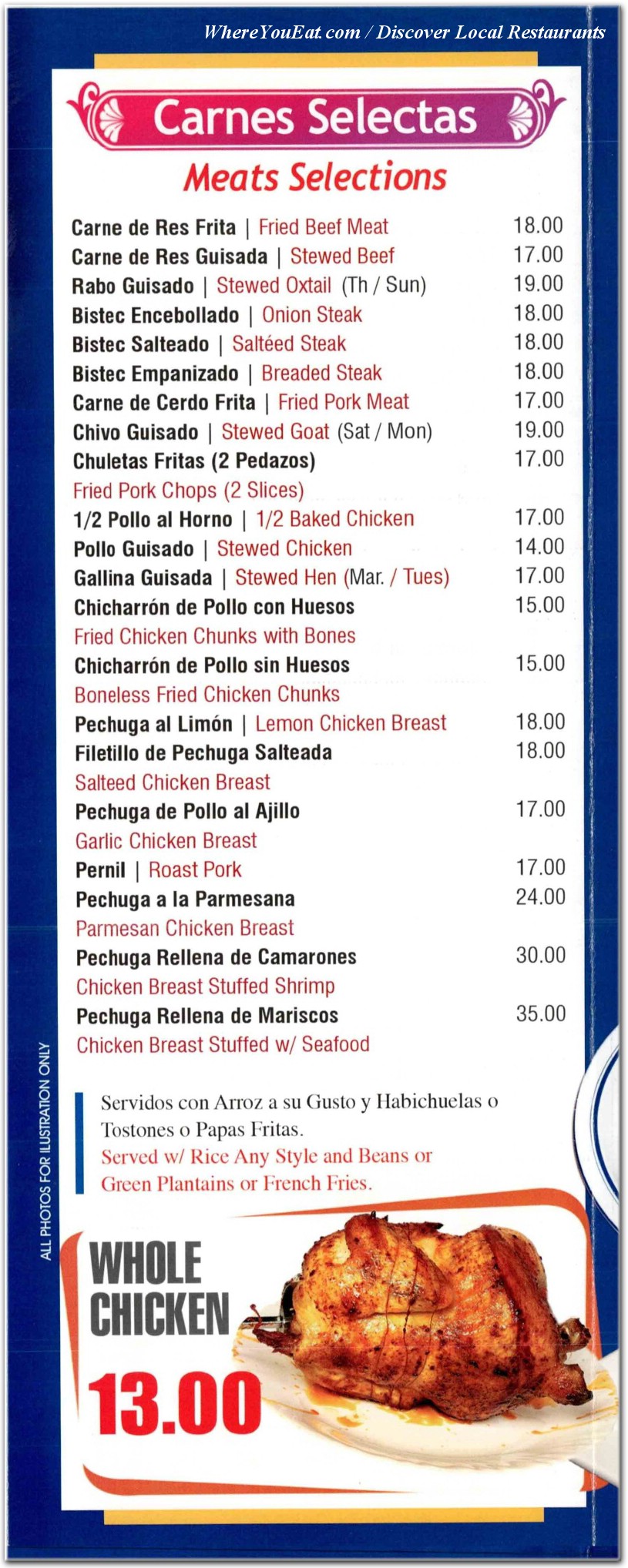 menu image