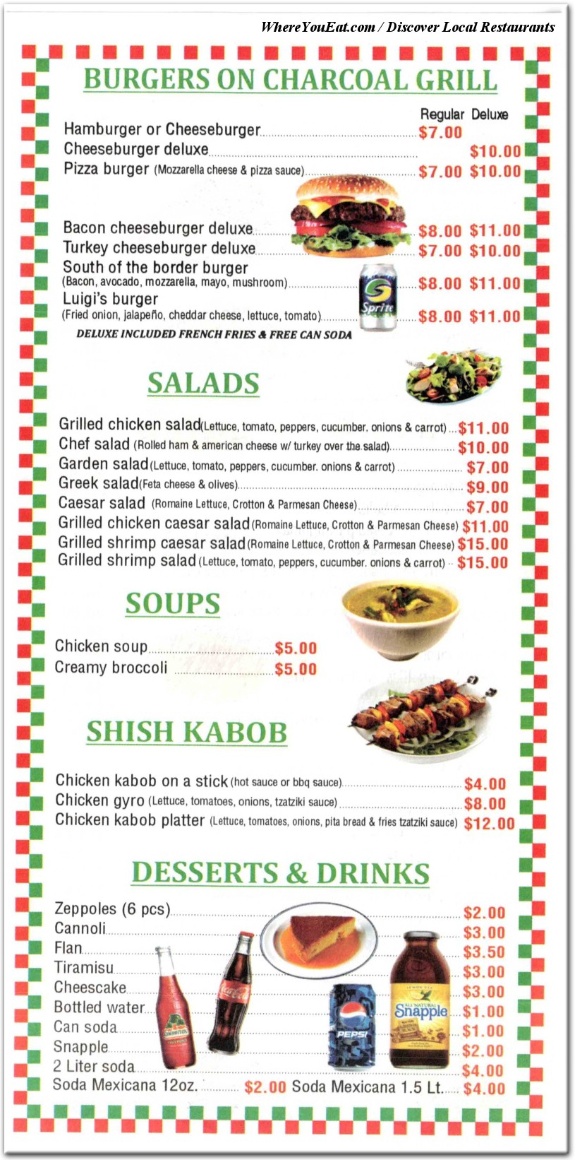 menu image