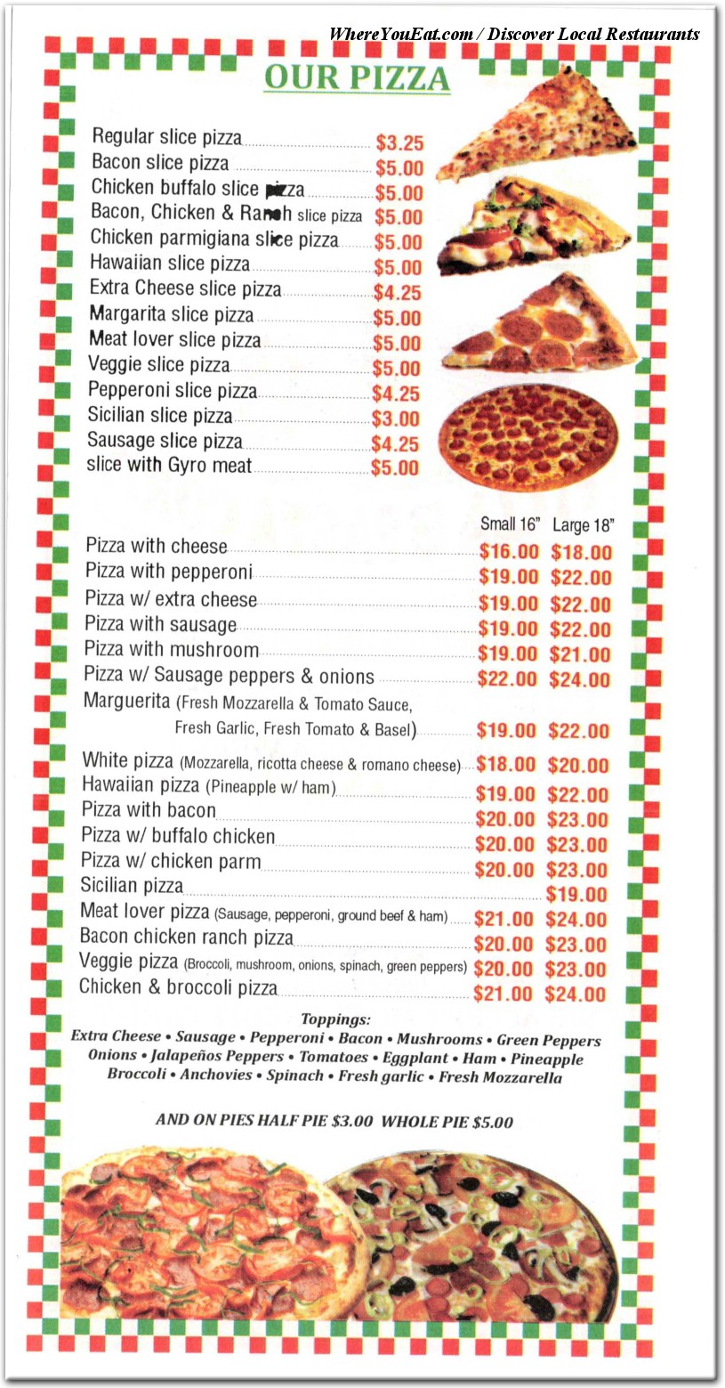 menu image