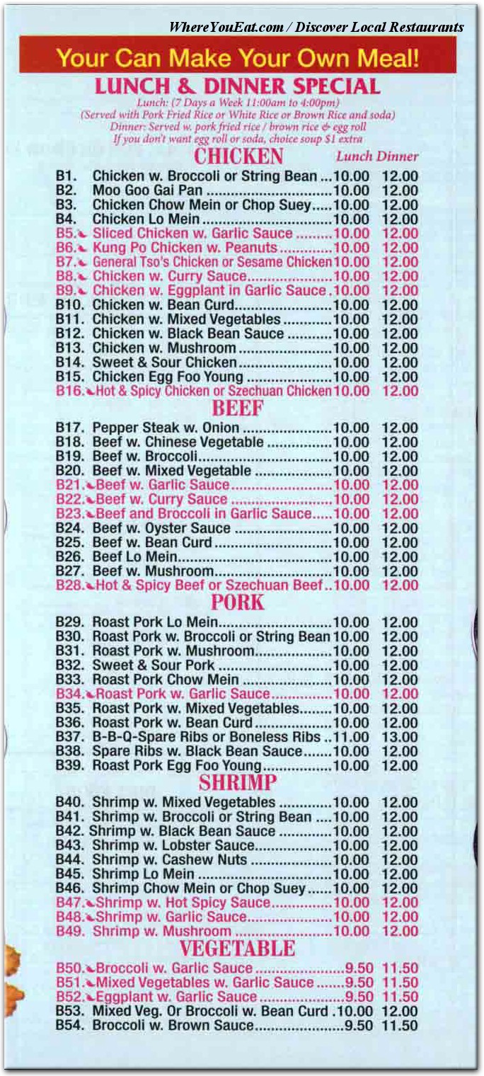 menu image