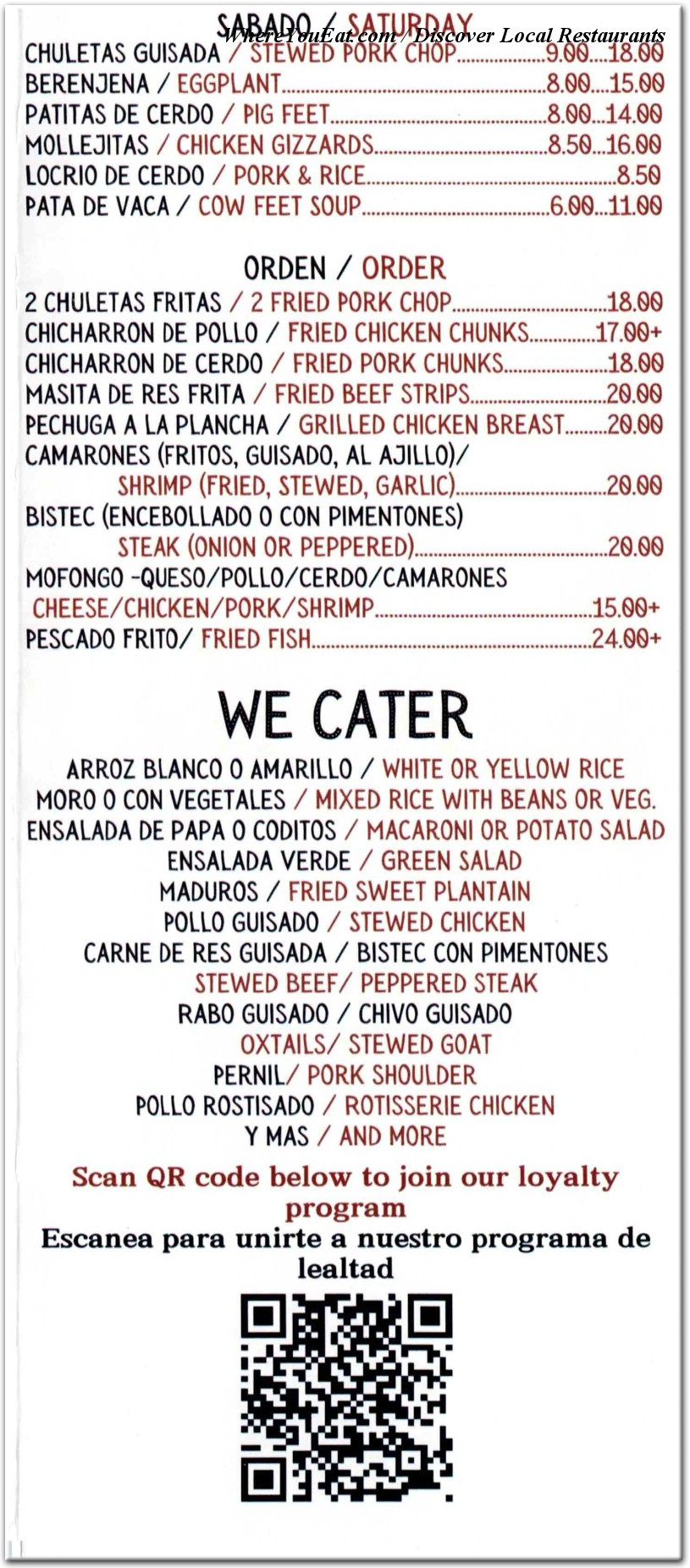 menu image