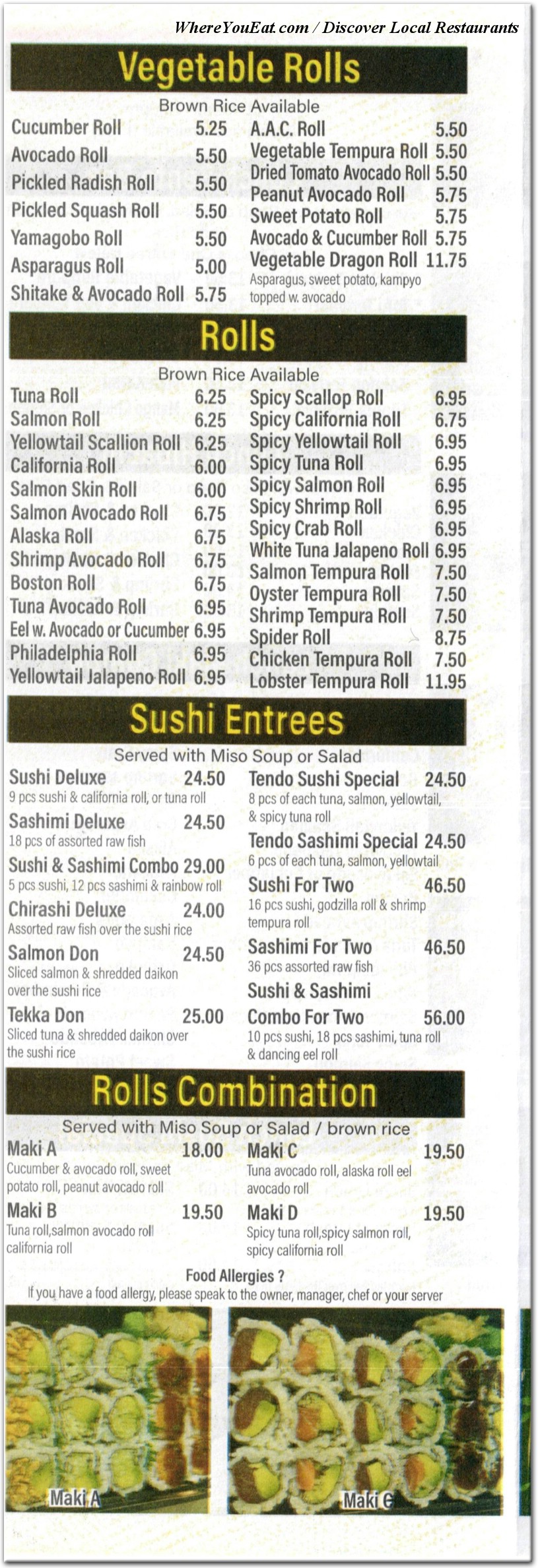menu image