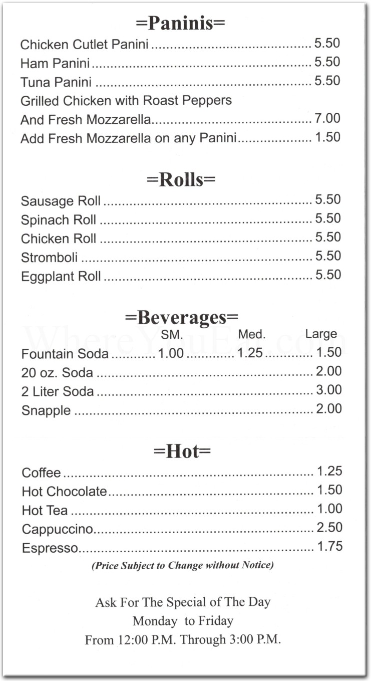 La Strada Restaurant in Brooklyn / Menus & Photos