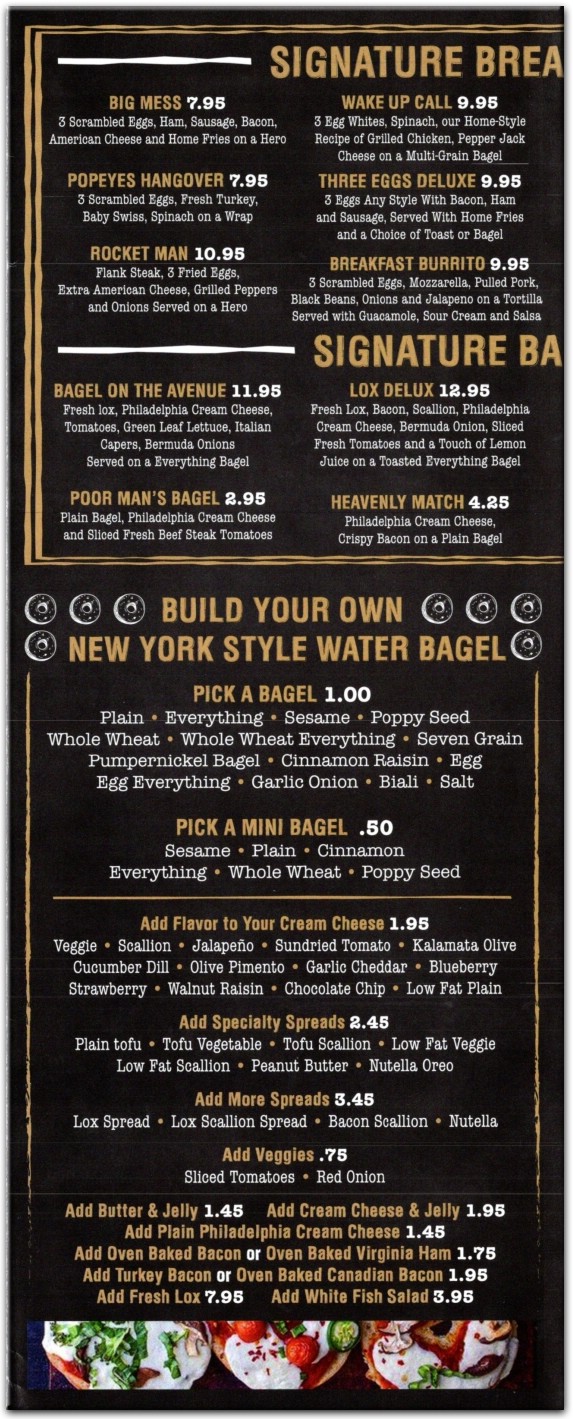 Bagels On The Ave Restaurant in Queens / Menus Photos