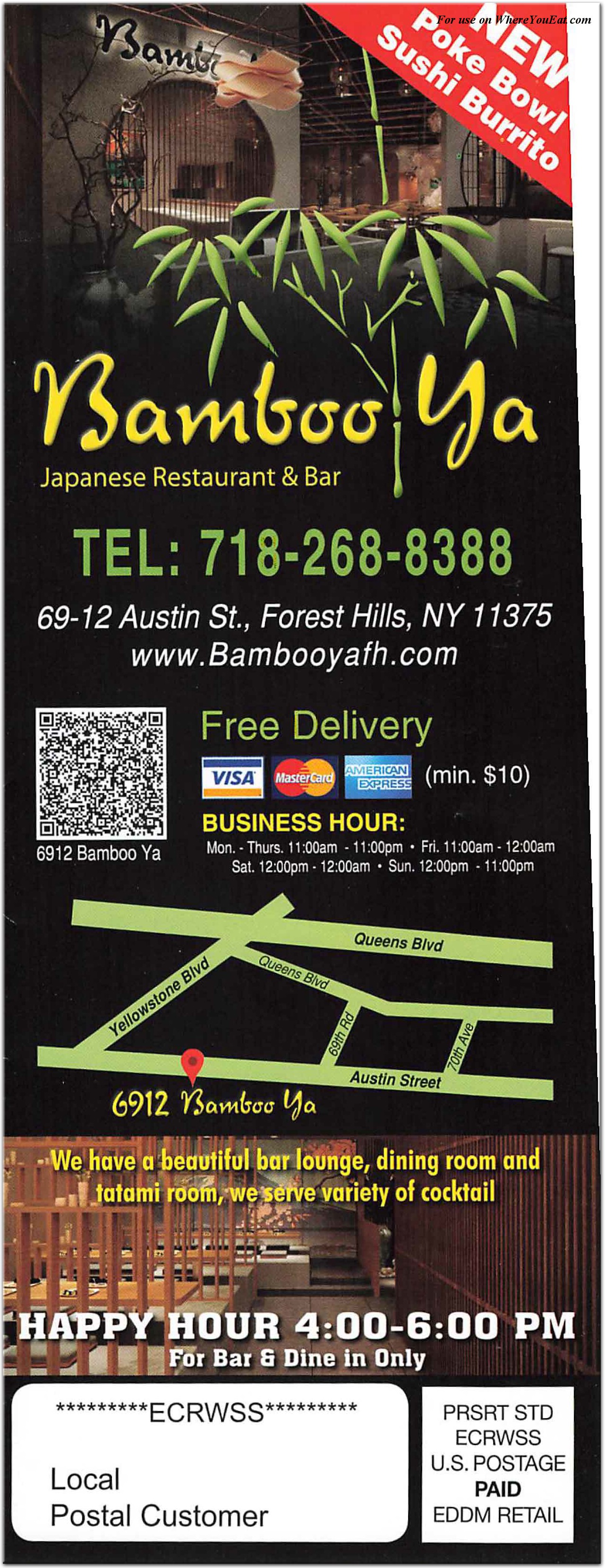 Bamboo Ya (Forest hills ) Restaurant in Queens / Menus & Photos