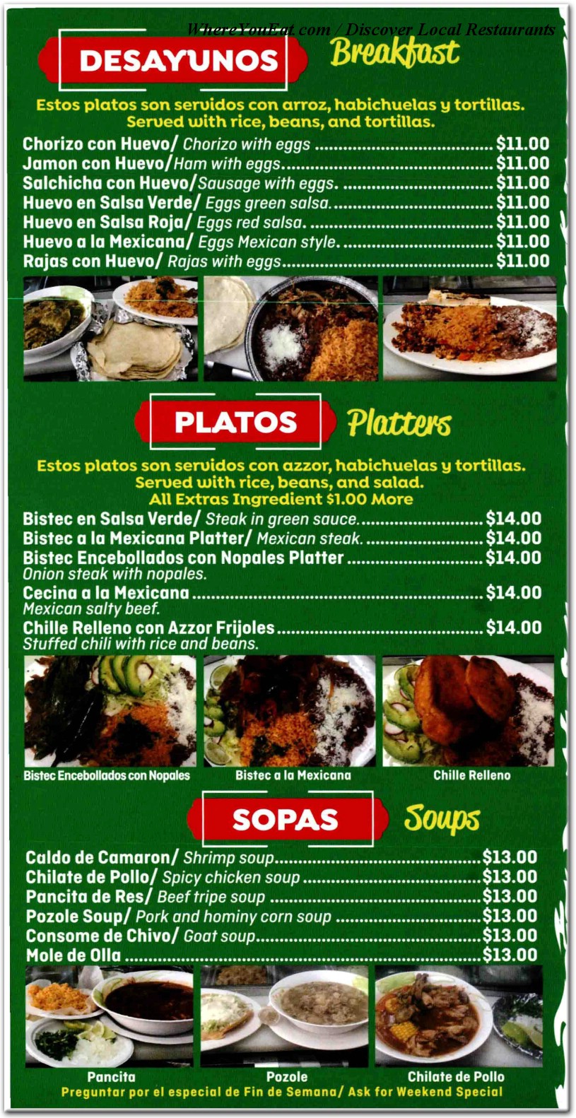 menu image