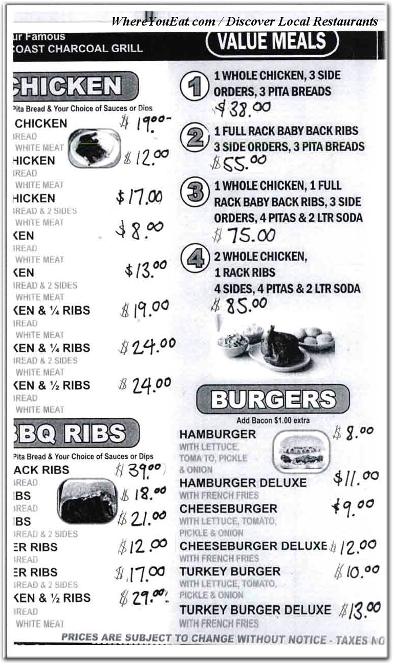 menu image