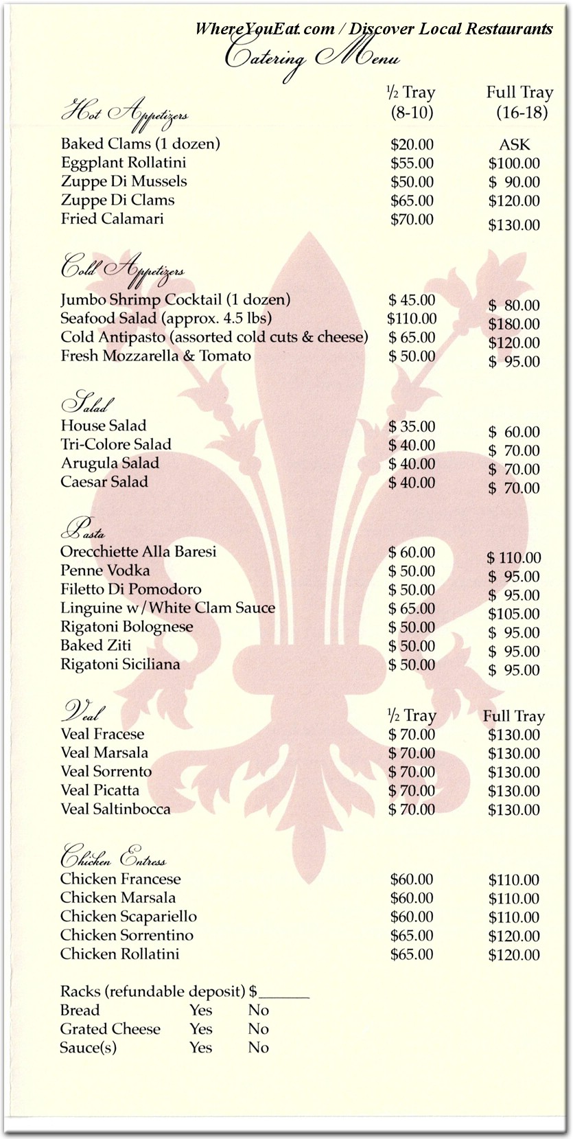 menu image