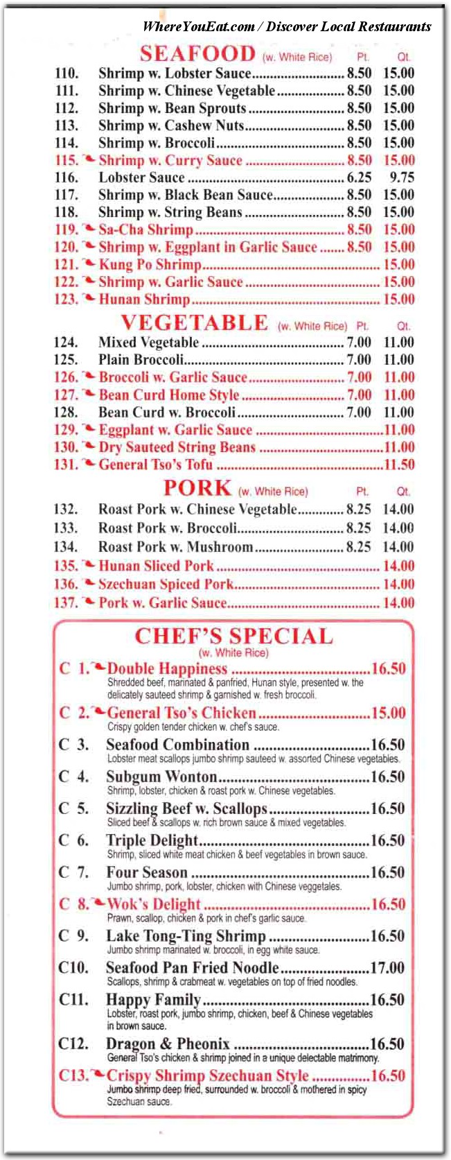 menu image