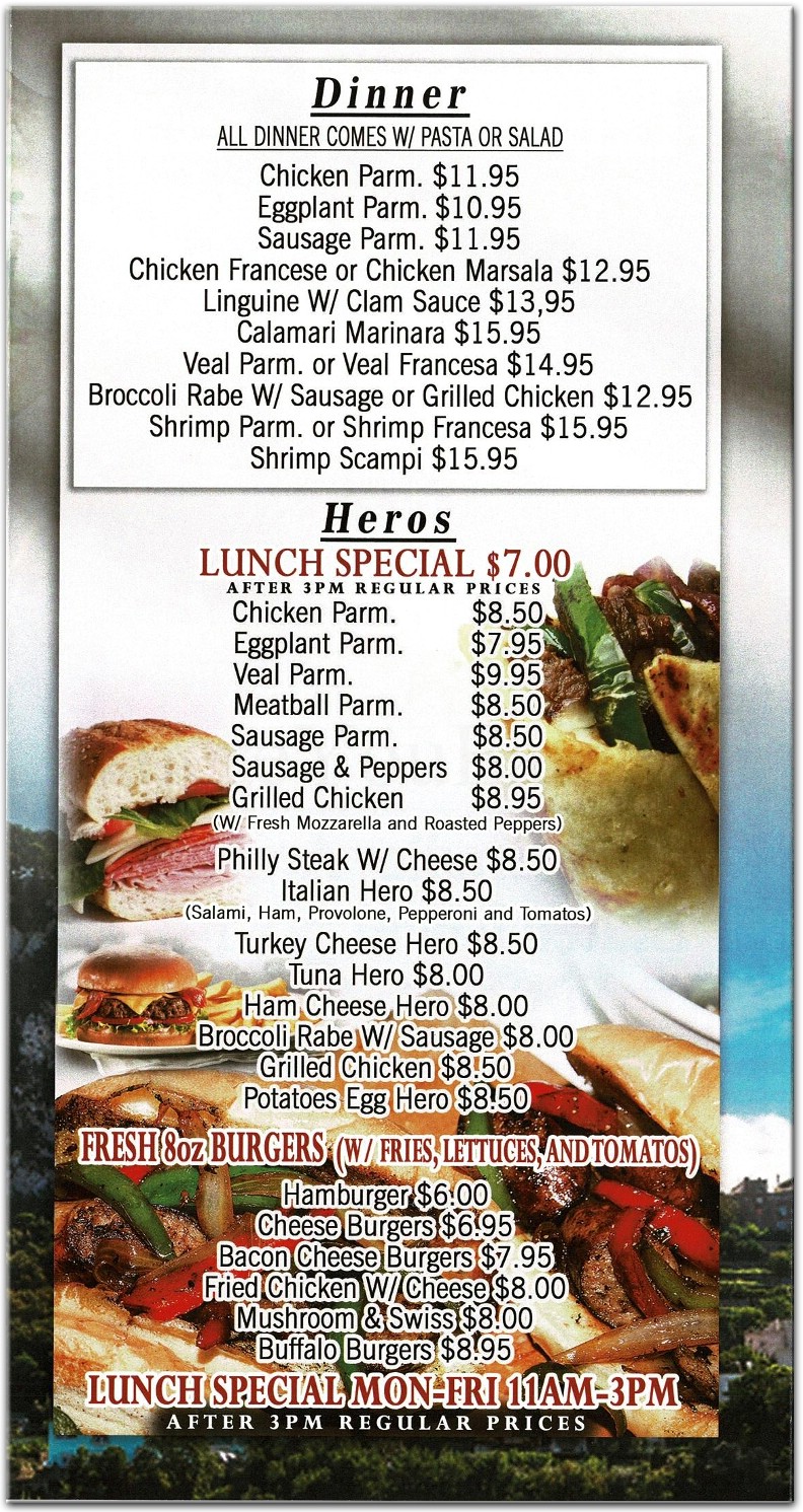Anthony s Restaurant In Staten Island Menus Photos